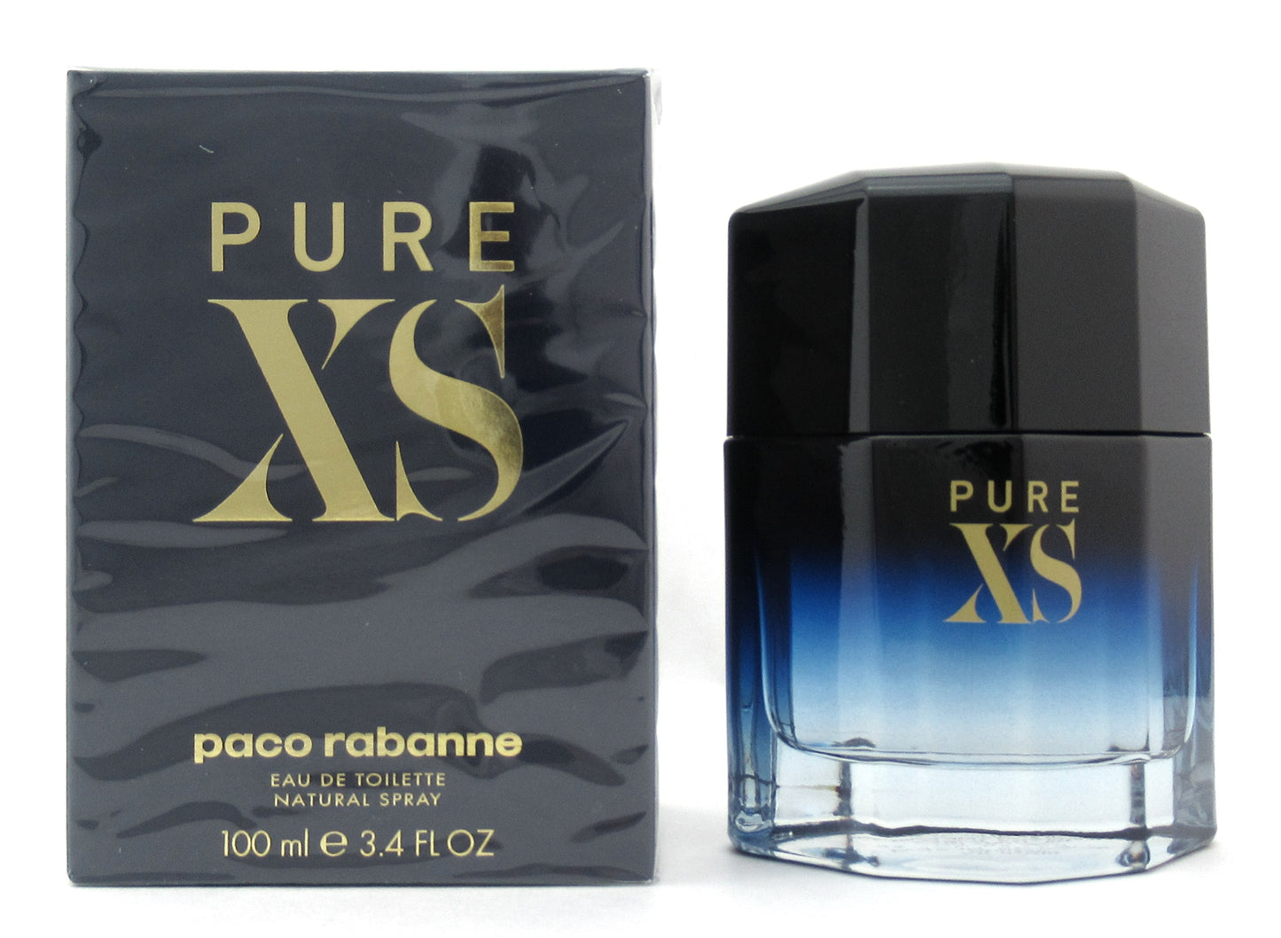 PURE XS by Paco Rabanne 3.4 oz. Eau De Toilette Spray for Men New in Sealed Box