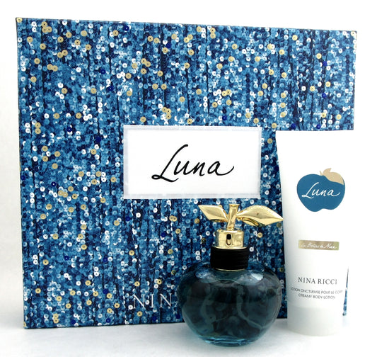 LUNA by Nina Ricci 2.7 oz.EDT Spray + 3.4 oz. Body Lotion. Brand New Set.