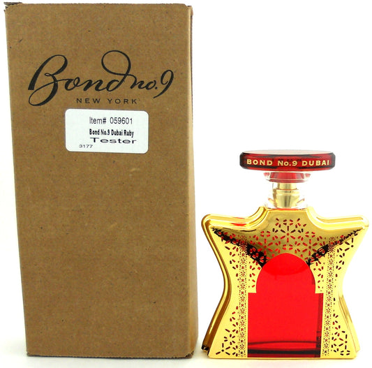 Bond No. 9 Dubai Ruby 3.3 oz. Parfum Spray Unisex. New Tester with Cap