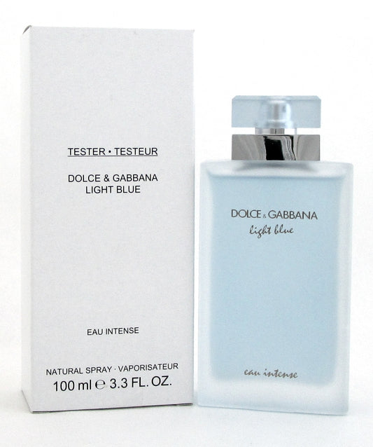 Light Blue Eau Intense Perfume by Dolce & Gabbana 3.3 oz. for Women. New Tester