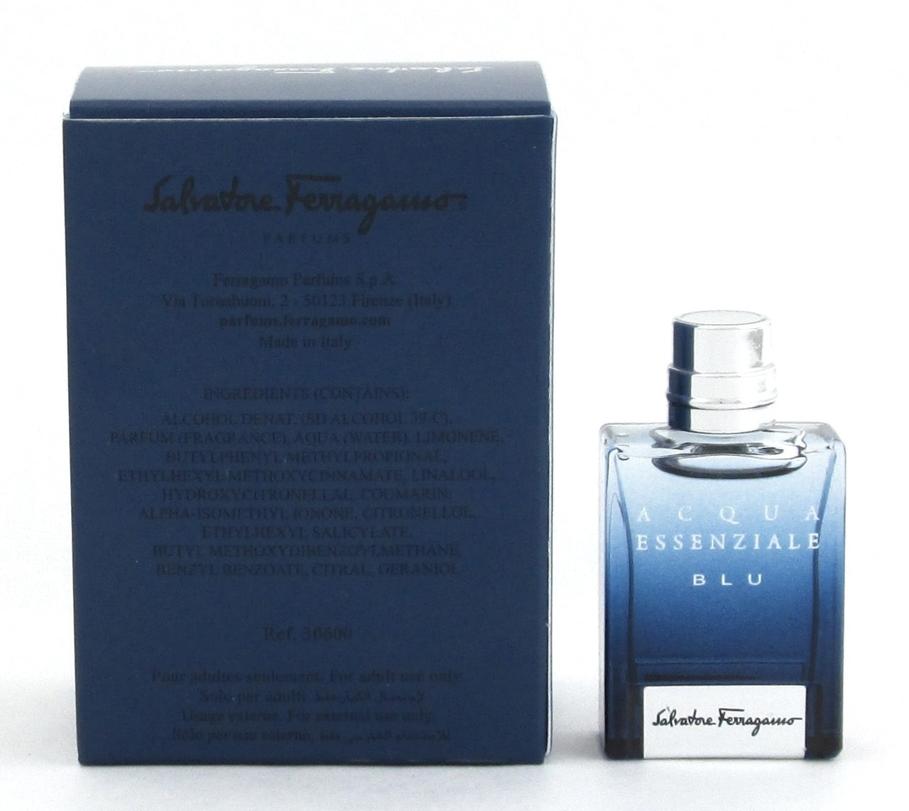 Acqua Essenziale Blu by Salvatore Ferragamo Eau De Toilette Splash for Men 5 ml./ 0.17 oz. Mini