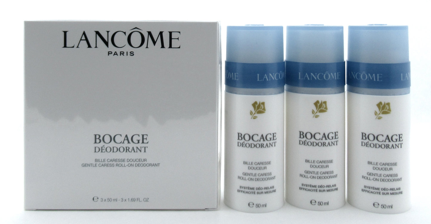 Lancome Bocage 3 PACK Gentle Caress Deodorant Roll-On Alcohol Free 3 x 1.7 oz. Sealed Box