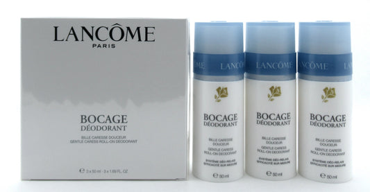 Lancome Bocage 3 PACK Gentle Caress Deodorant Roll-On Alcohol Free 3 x 1.7 oz. Sealed Box