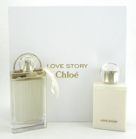 Chloe Love Story 2Pcs Gift Set: 2.5 oz EDP Spray+3.4 oz B/Lotion. Brand New Set