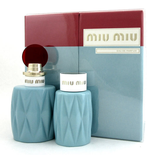 Miu Miu Perfume by Miu Miu 3.4 oz. EDP Spray+3.4 oz. Body Lotion. Brand New Set.