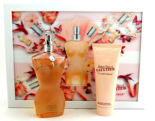 Jean Paul Gautier Classique 3.4 oz.EDT Spray + 2.5 oz.Body Lotion. Gift Set