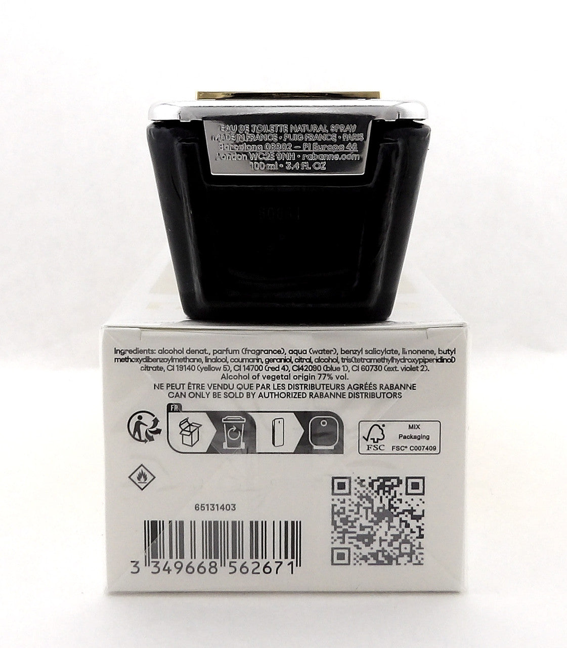 1 Million Lucky by Rabanne 3.4 oz Eau de Toilette Spray for Men. New Sealed Box