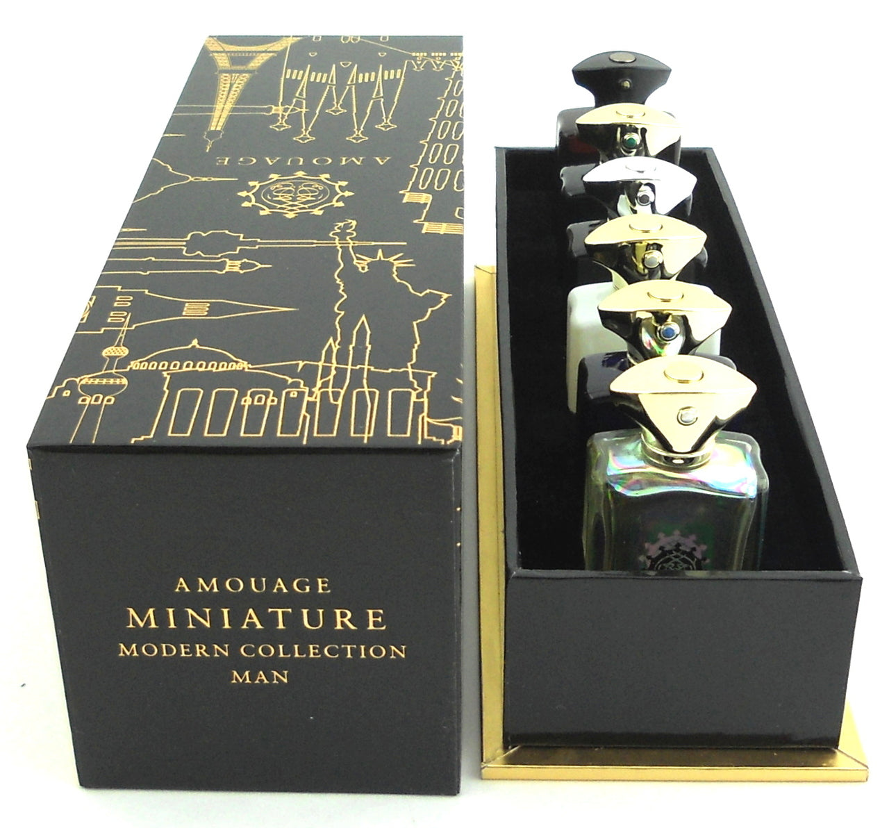 Amouage Cologne Miniatures Modern Collection Man.Set Contains 6 Mini EDP Splashes