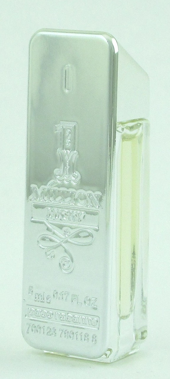 1 One Million Lucky Cologne by Paco Rabanne Eau De Toilette SPLASH for Men 5 ml./ 0.17 oz. Mini