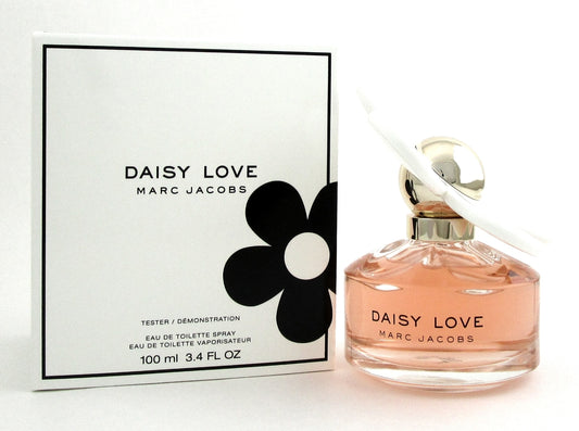 Daisy Love by Marc Jacobs 3.4oz./100ml. EDT Spray for Women. New Tester with Cap