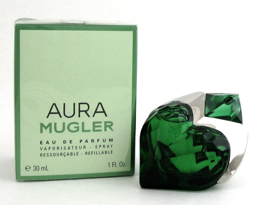 Aura Mugler by Thierry Mugler 1.0 oz EDP Spray Refillable for Women. NEW in Box.