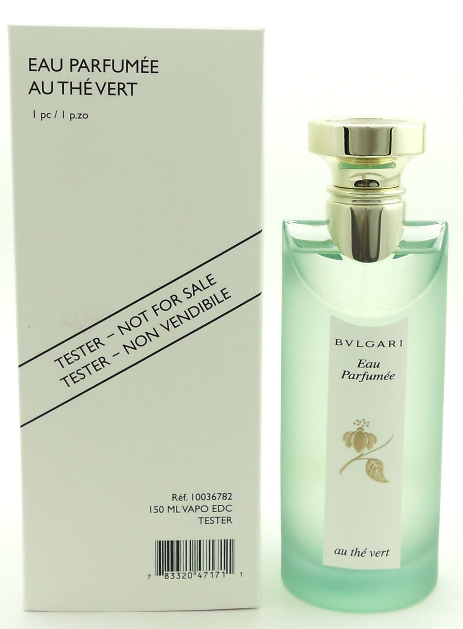 Bvlgari Eau Parfumee Au The Vert 5 oz Eau De Cologne Spray Tester with Cap.