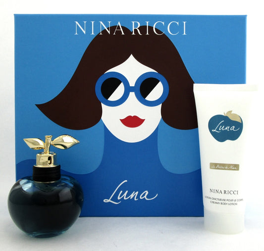 Luna by Nina Ricci Set for Women: 2.7 oz.EDT Spray + 3.4 oz. Body Lotion. Brand New