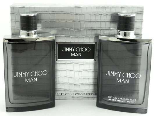 Jimmy Choo Man Cologne by Jimmy Choo 3.3 oz.EDT Spray + 3.3 oz. A/ Sh/Lotion. Travel Set for Men