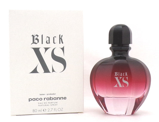 Black XS by Paco Rabanne 2.7 oz. Eau de Parfum Spray for Women. New Tester w/Cap