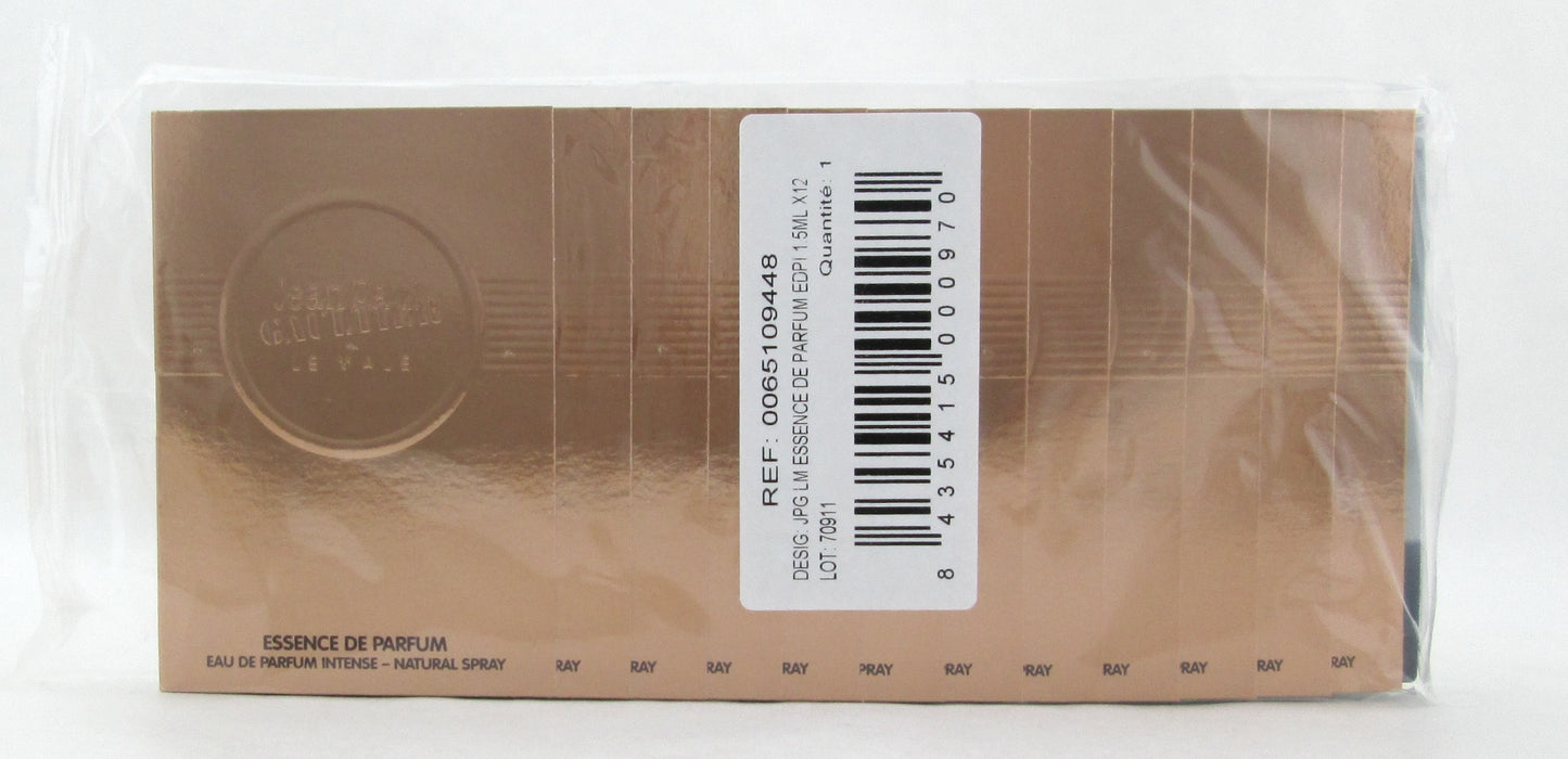 Jean Paul Gaultier Le Male Essence De Parfum Spray Vial Sample 1.5 ml. Lot of 12