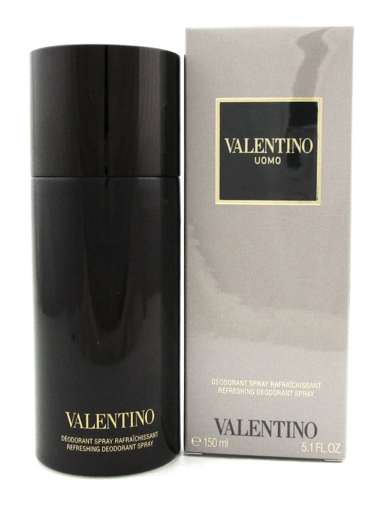 Valentino Uomo by Valentino Refreshing Deodorant Spray 5.1oz./ 150ml. New in Box