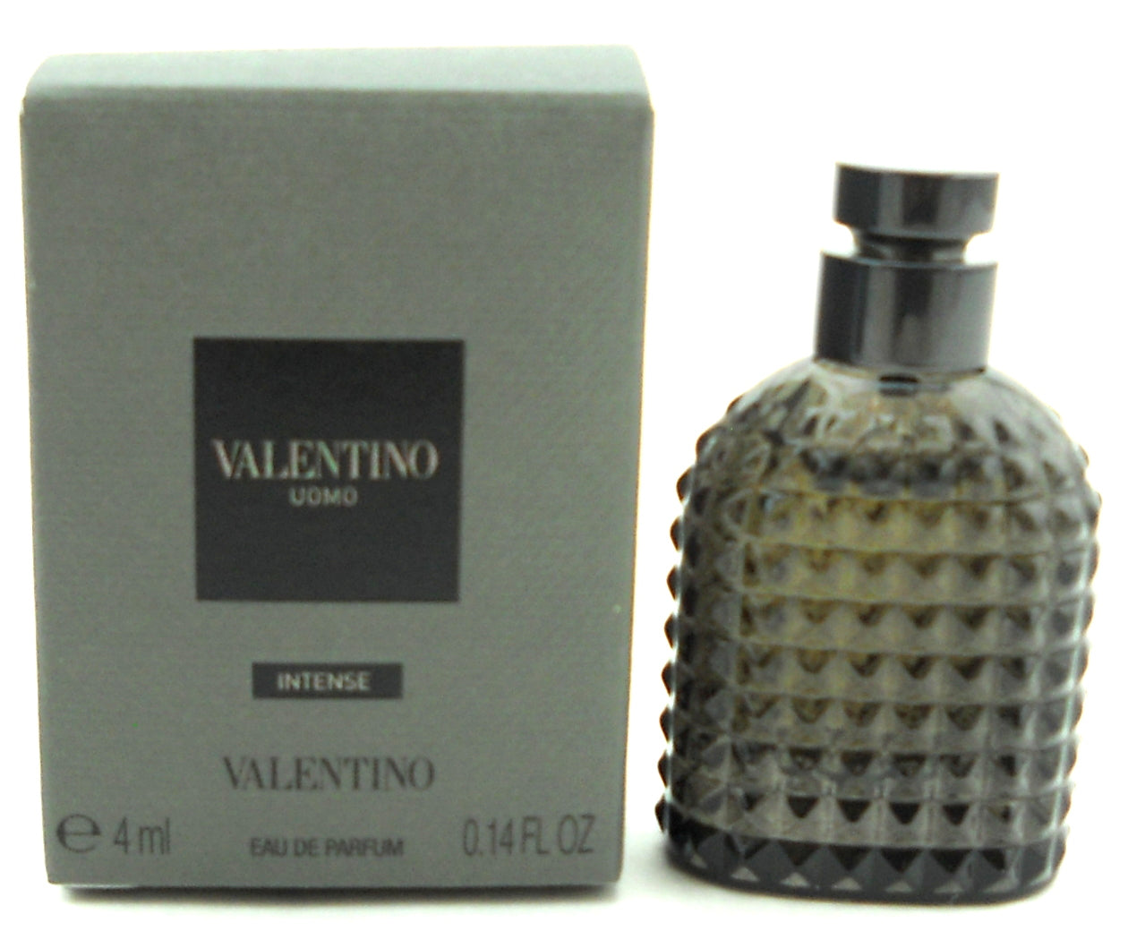Valentino Uomo Intense Cologne for Men 0.14 oz Eau de Parfum MINI Bottle. NIB