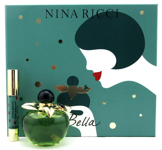 Bella by Nina Ricci Set for Women: 2.7 oz.EDT Spray+2.5 g.Red Lipstick. New Set.