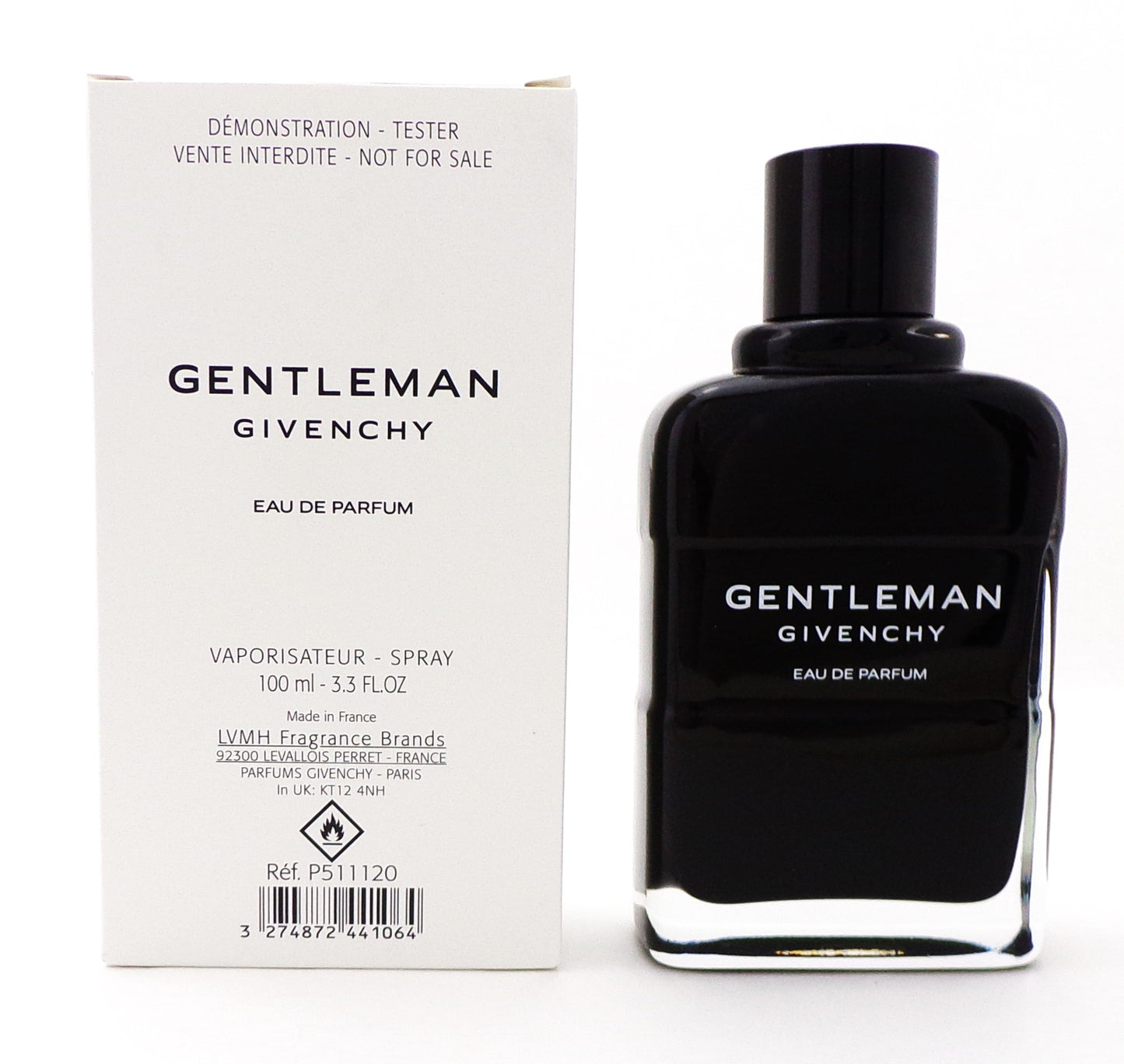 Gentleman Givenchy 3.3 oz Eau de Parfum Spray New Tester w/Cap