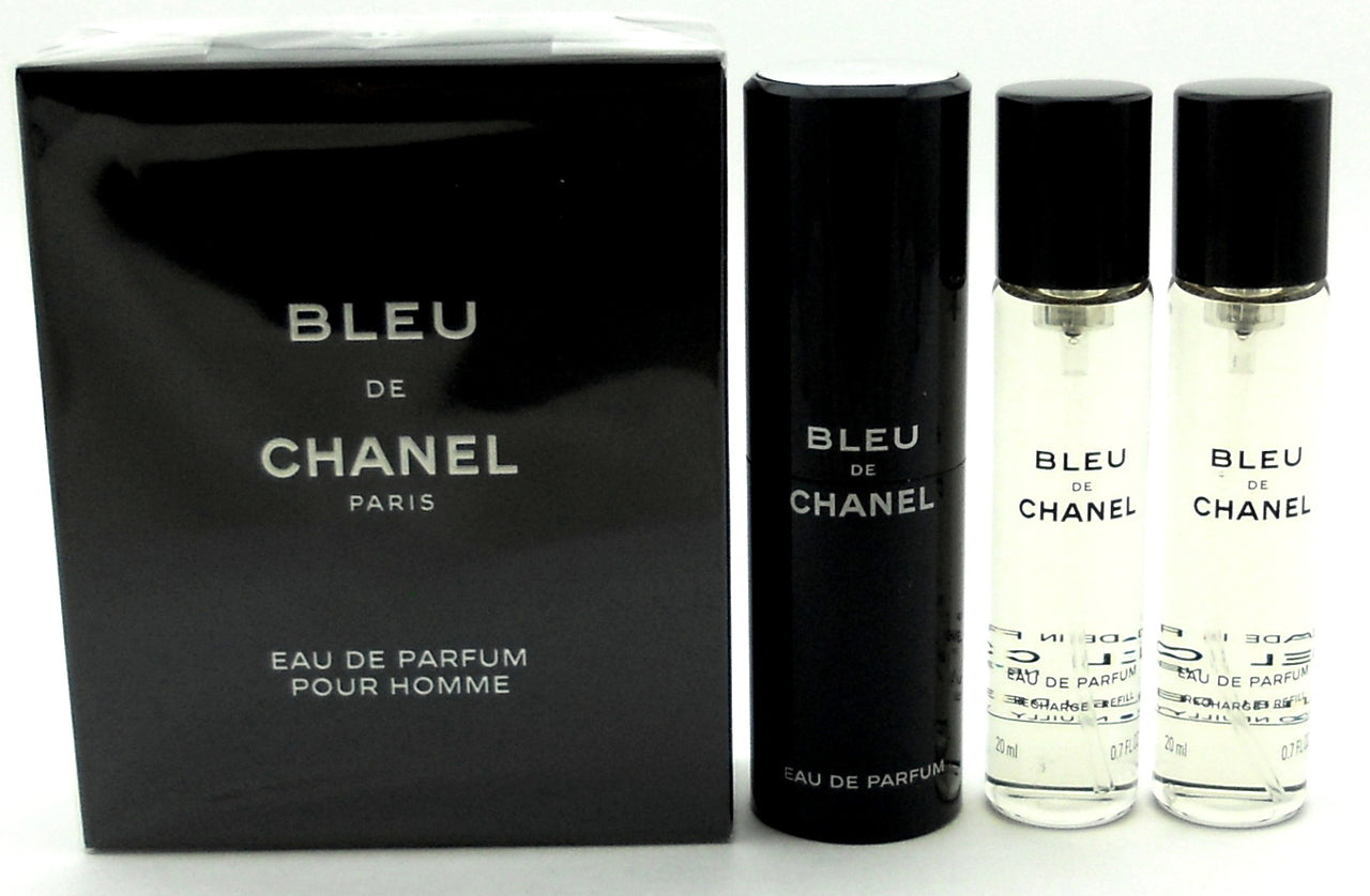 Chanel Bleu de Chanel Cologne 20ml Eau De Parfum Travel Spr+2 Refills.Sealed Box