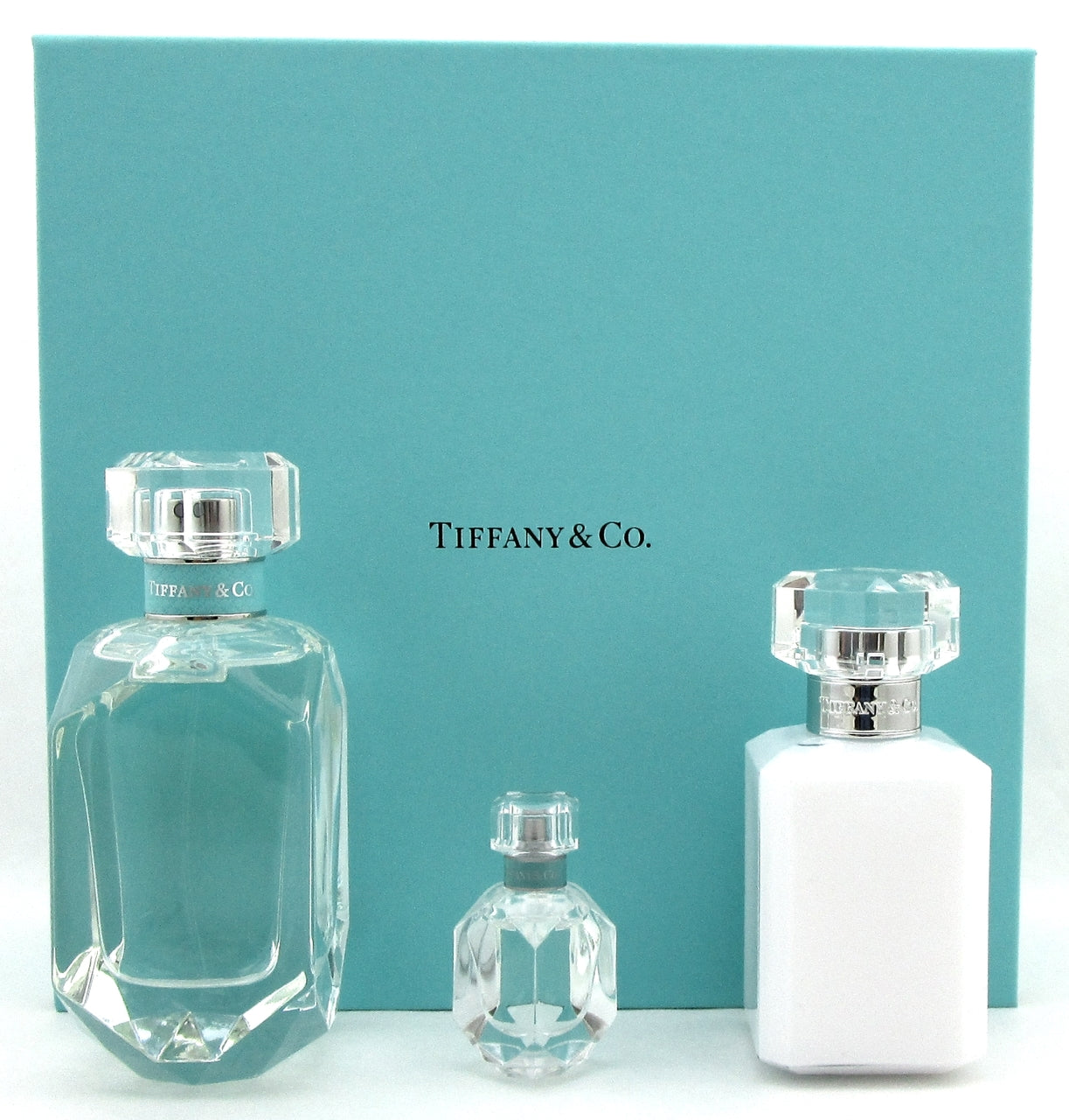 Tiffany by Tiffany & Co Set: EDP 2.5oz Spr & 5ml. Spl +3.4B/L. New in Hard Box.