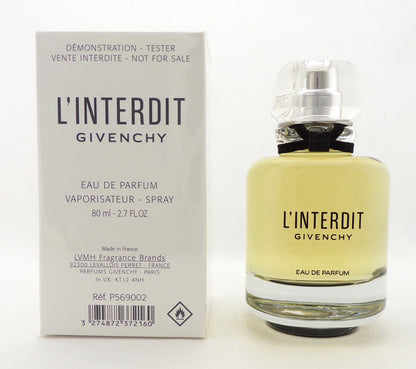 Givenchy L'INTERDIT 2.7 oz. Eau de Parfum Spray for Women. New TESTER  w/Cap