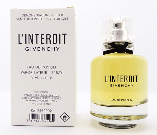 Givenchy L'INTERDIT 2.7 oz. Eau de Parfum Spray for Women. New TESTER  w/Cap