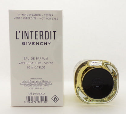 Givenchy L'INTERDIT 2.7 oz. Eau de Parfum Spray for Women. New TESTER  w/Cap