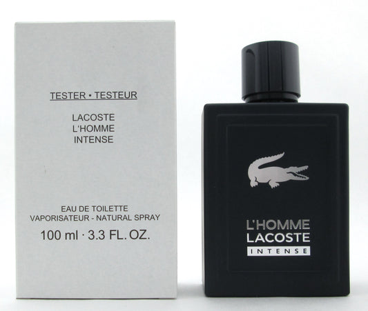 Lacoste L'Homme Intense Cologne 3.3 oz. EDT Spray for Men New Tester with Cap