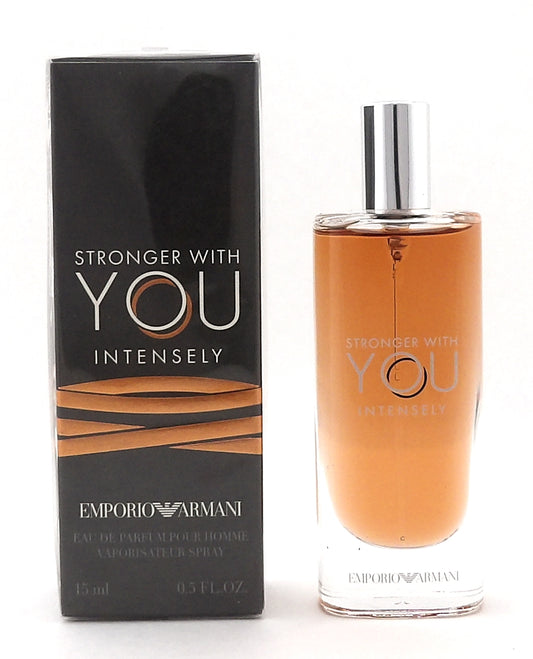 Emporio Armani Stronger With You Intensely 0.5 oz/15 ml EDP Travel Spray for Men. New Sealed