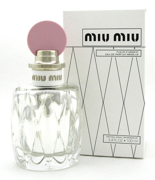 Miu Miu Fleur D'Argent Perfume 3.4 oz. EDP Absolue Spray for Women. New Tester.