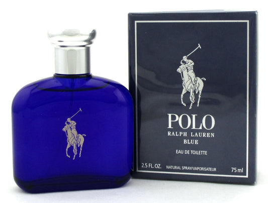 Polo Blue for Men by Ralph Lauren 2.5 oz. EDT Spray. New Sealed DAMAGED Box.