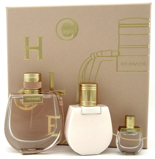 Chloe Nomade by Chloe SET: 2.5oz. EDP Spray + 5ml. EDP Splash + 3.4oz. B/Lot.NEW