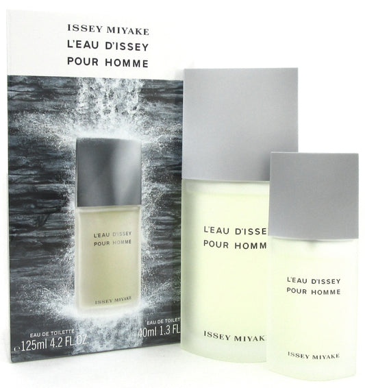 Issey Miyake L'eau D'issey Pour Homme SET for Men: 4.2 oz+1.3 oz EDT Spray. New