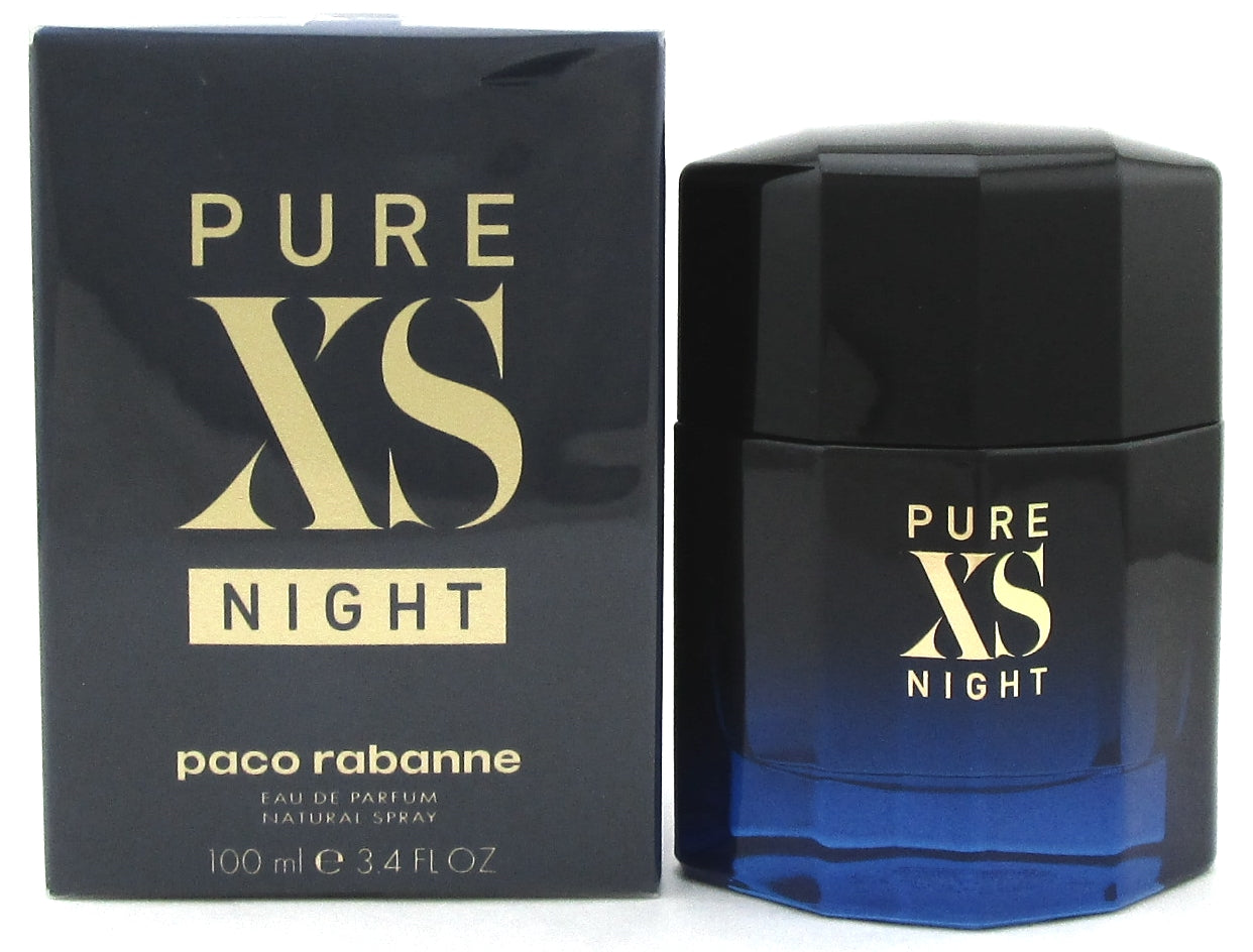 PURE XS NIGHT by Paco Rabanne 3.4 oz. EDP Spray for Men New DAMAGED Box