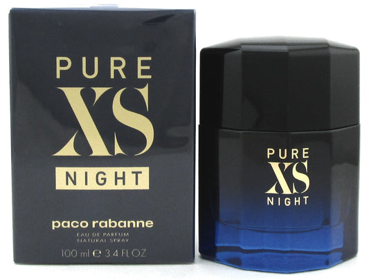 PURE XS NIGHT by Paco Rabanne 3.4 oz. EDP Spray for Men New DAMAGED Box