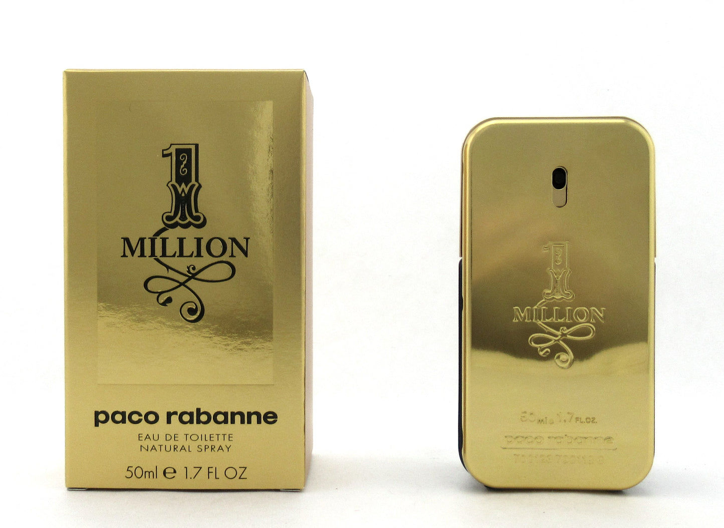 1 Million by Paco Rabanne 1.7 oz.Eau de Toilette Spray for Men NO Cellophane New