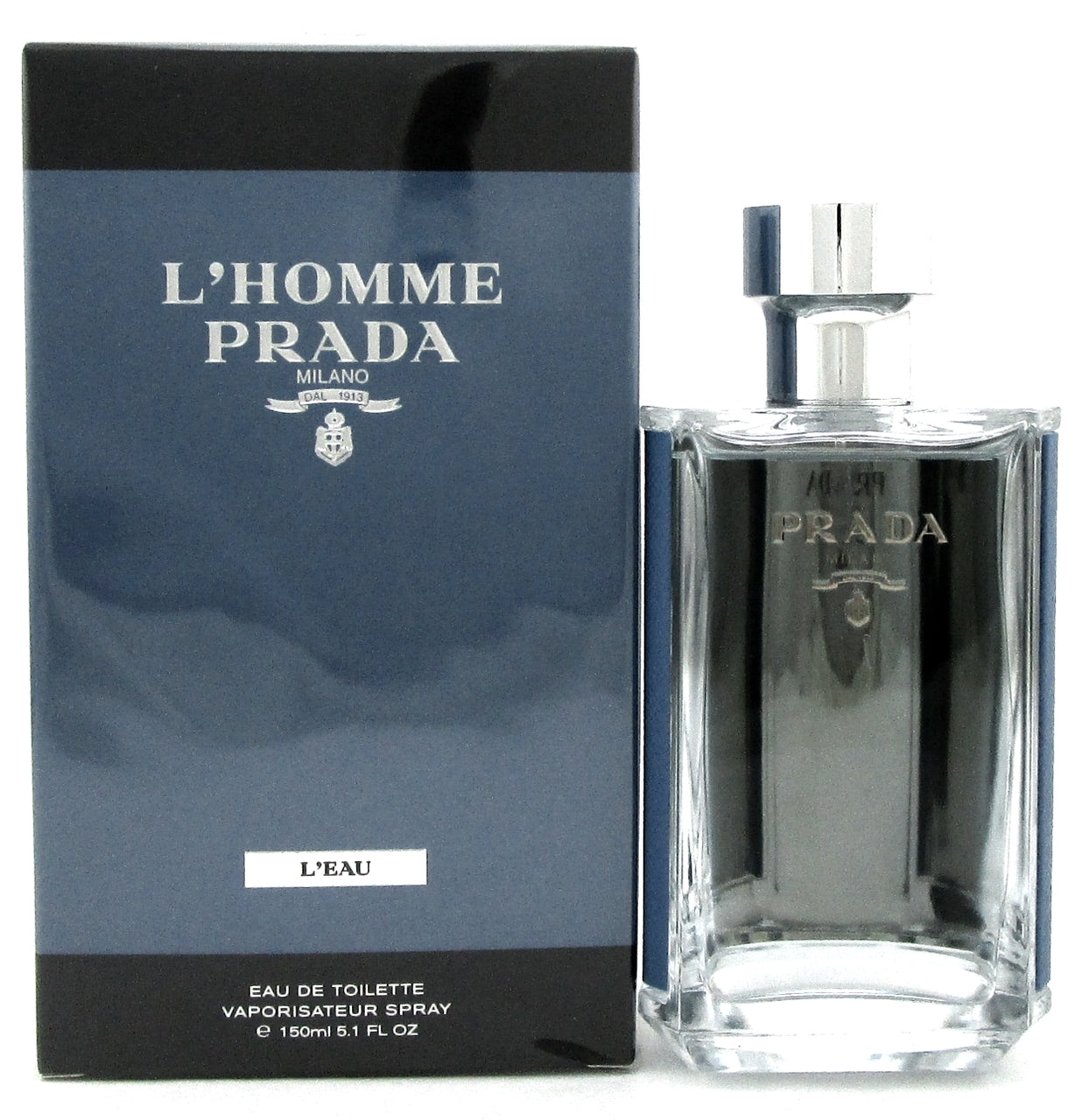 L'Homme Prada Milano L'EAU by Prada 5.1 oz. EDT Spray for Men. Brand new Box.