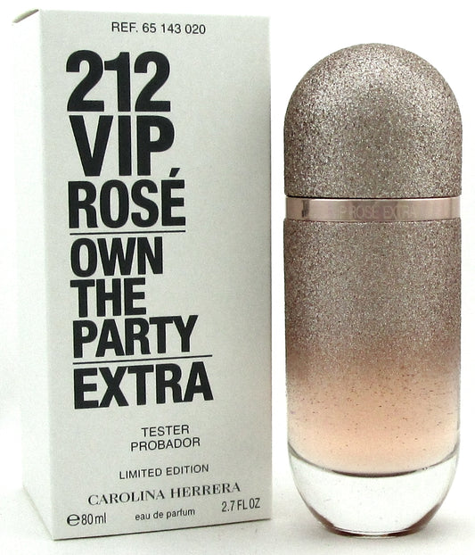 212 VIP ROSE EXTRA by Carolina Herrera Perfume 2.7oz. EDP Spray Women.New Tester