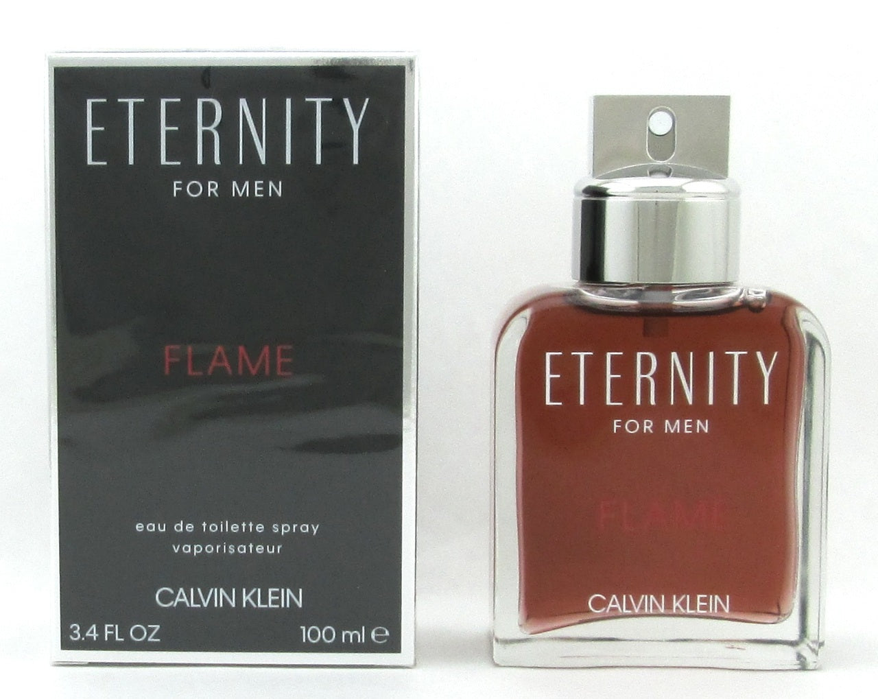 Eternity Flame by Calvin Klein Eau De Toilette Spray for Men 3.4 oz./ 100 ml. NIB
