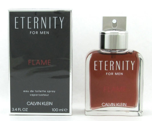 Eternity Flame by Calvin Klein Eau De Toilette Spray for Men 3.4 oz./ 100 ml. NIB