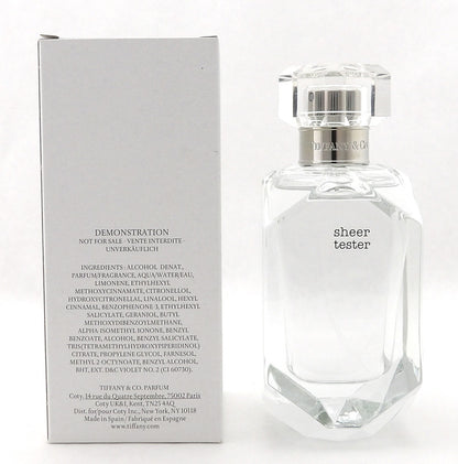 Tiffany SHEER Perfume by Tiffany & Co 2.5 oz.EDT Spray Tester with Cap