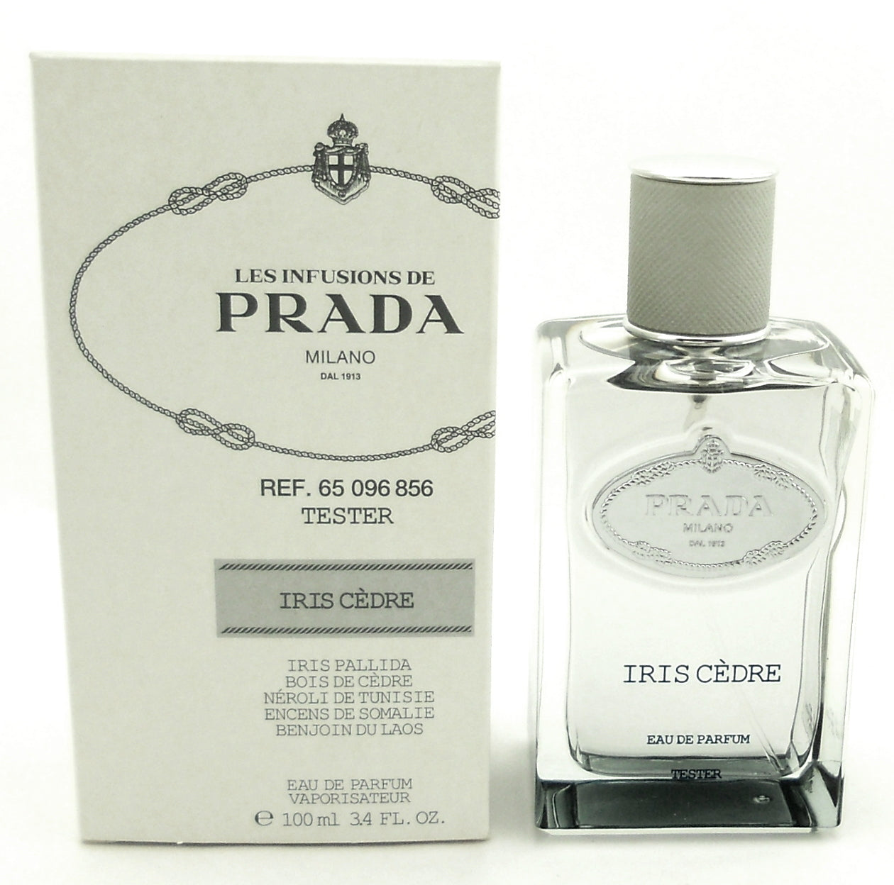 Prada Les Infusions De Prada Iris Cedre 3.4 oz Eau De Parfum Spray Tester New