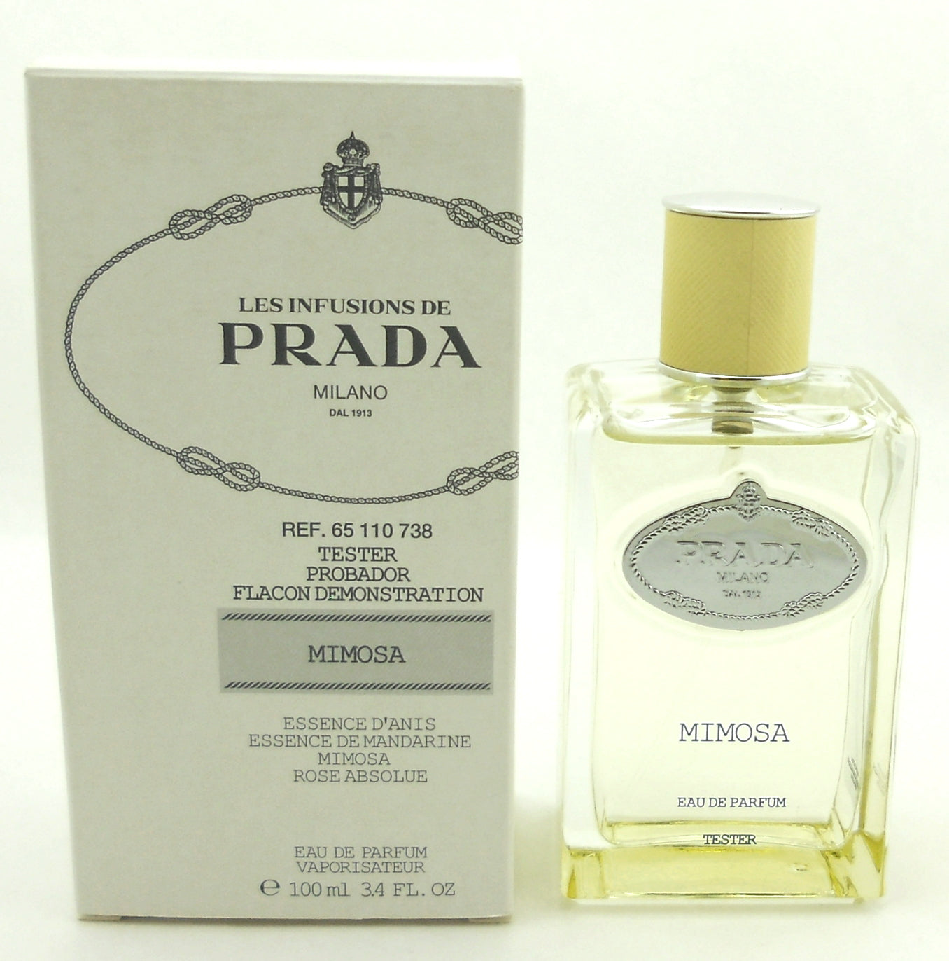 Prada Les Infusions De Prada Mimosa 3.4 oz Eau De Parfum Spray Tester Never used