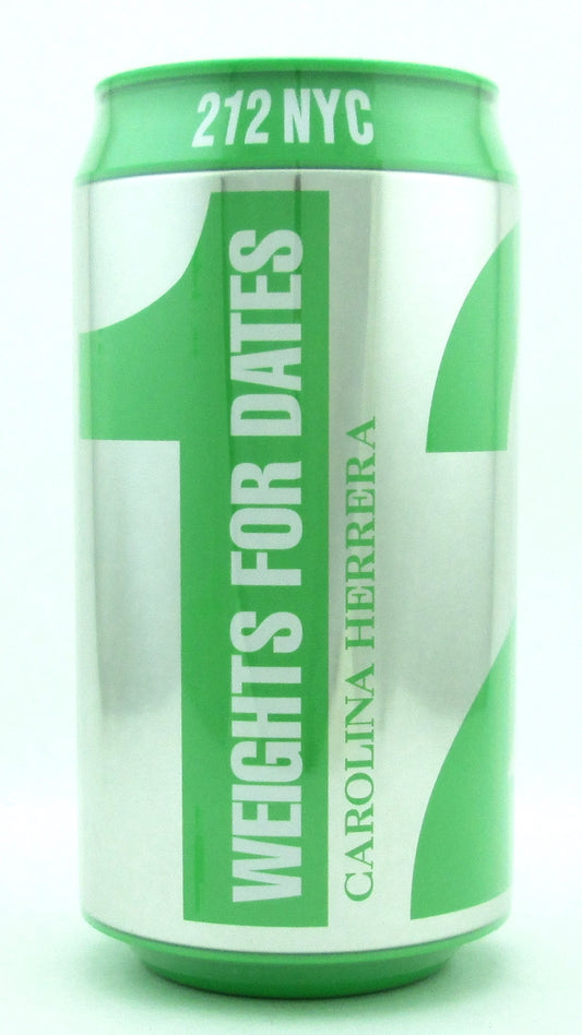 212 NYC Carolina Herrera Eau De Toilette Spray for Women "Weights For Her" Edition 100 ml./ 3.4 oz. NIB