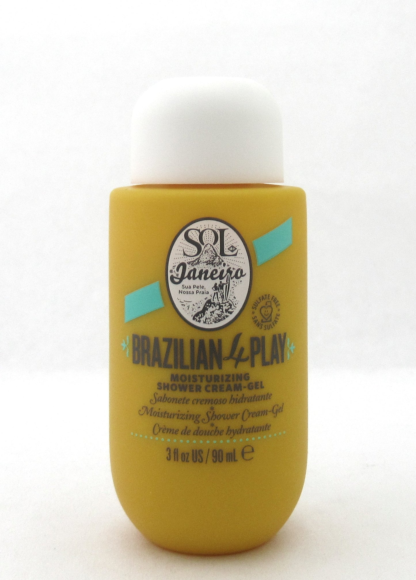 Sol de Janeiro Brazilian 4 Play Moisturizing Shower Cream-Gel 3 oz./ 90 ml. New
