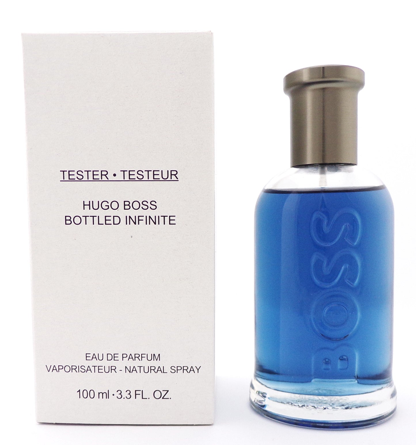 Boss Bottled Infinite by Hugo Boss 3.3 oz. Eau de Parfum Spray for Men New Tester w/Cap