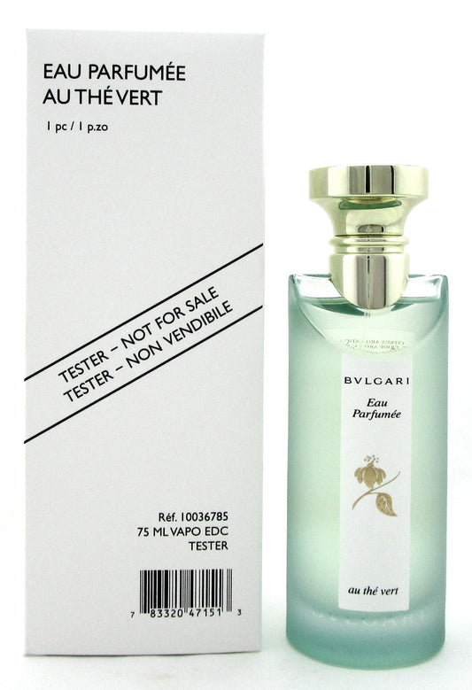 Bvlagari Eau Parfumee Au The Vert 2.5 oz./ 75 ml. Eau de Cologne Spray Unisex. New Tester w/Cap