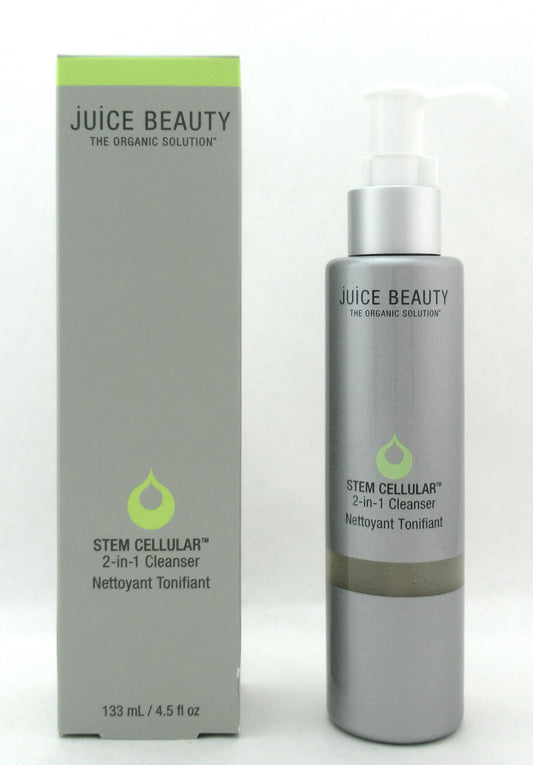 Juice Beauty Stem Cellular 2 in 1 Cleanser 133 ml./ 4.5 oz. New in Box